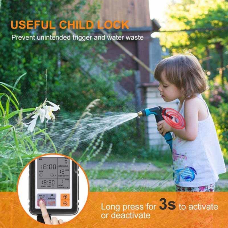 Watering Timer Automatische Digitale Programmeerbare Timer IP65 Waterdicht Scherm Voor Tuin Weide Irrigatie Timer Irrigatiesysteem