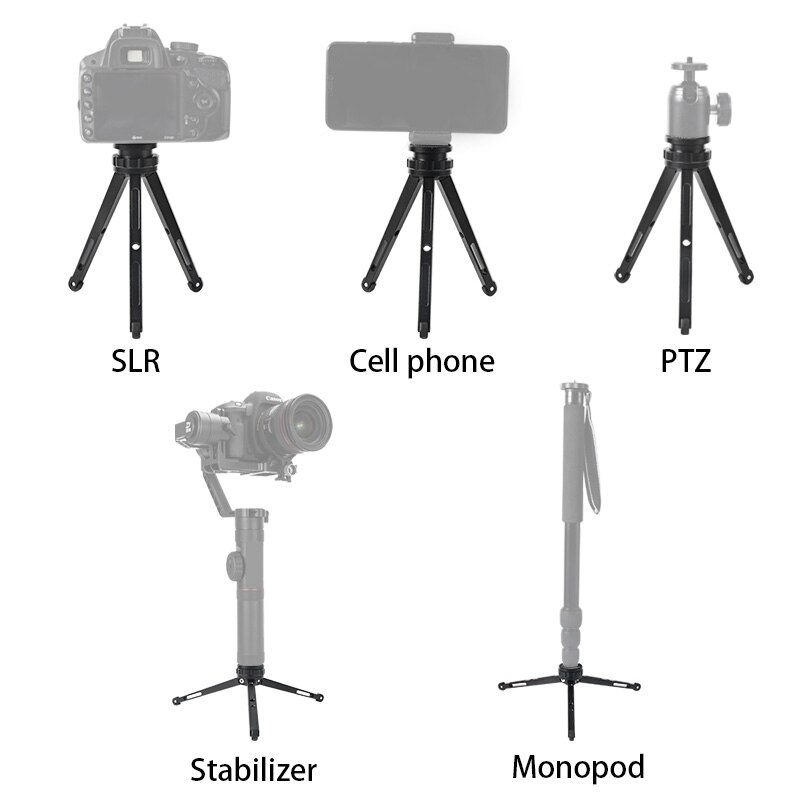 Mini stativ metall skrivbord mini bordsstativ för dslr kamera spegellös kamera smartphone litet stativ