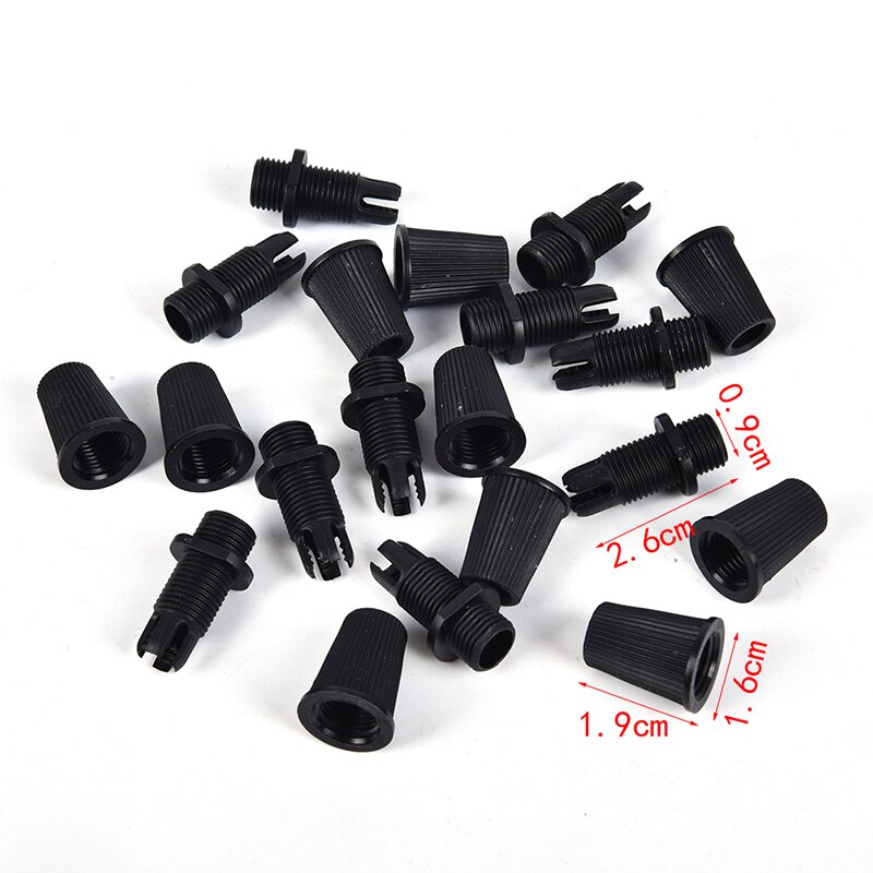 20 Serre-câbles Suspendus Noir 10x8x7 Mm – Pour Lustres, Plafonniers, Fixation Fils Éclairage