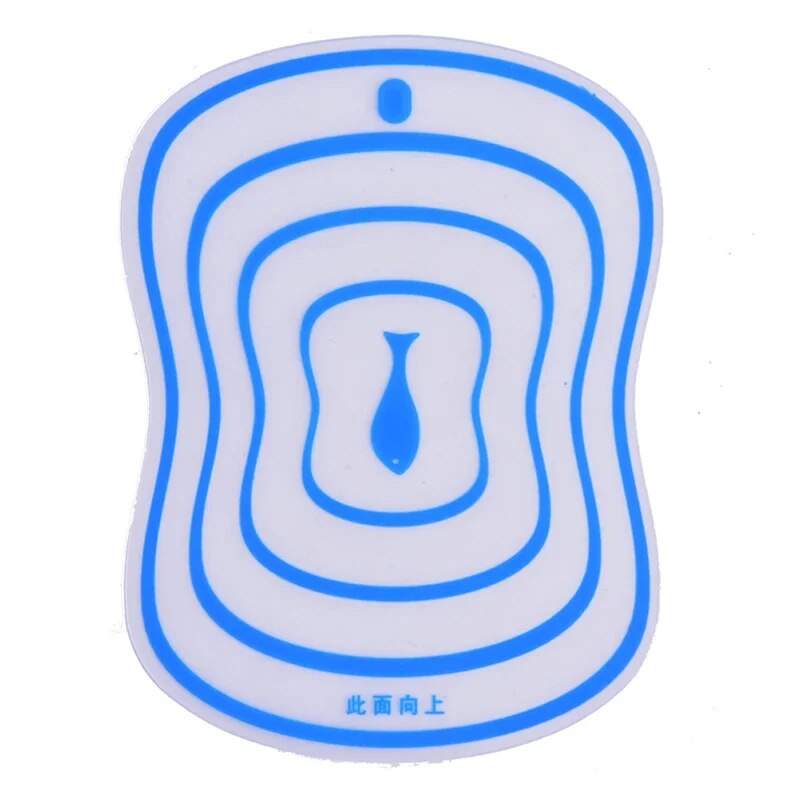 1 Stück, Schneidebrett, Küchen-Schneidebrett aus Kunststoff, transparentes Schneidebrett, rutschfestes Gemüse- und Fleischschneidebrett, Hackbrett: 250x160x15mm / Blau