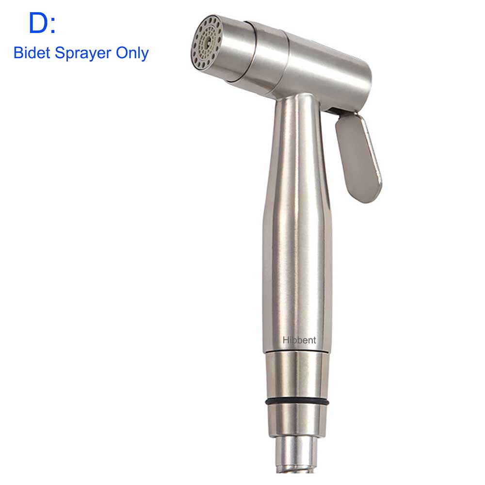 Toilet met twee functies, roestvrijstalen handdouche met bidet, dubbele sproeier, verstelbare douchesproeier voor persoonlijke reiniging: Alleen d-bidet sproeier