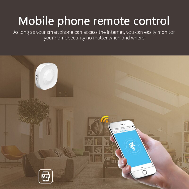 Wifi Smart Pir Motion Sensor Alarm Tuya Smart Leven App Afstandsbediening Mini Alarm Smart Home Detector Security System