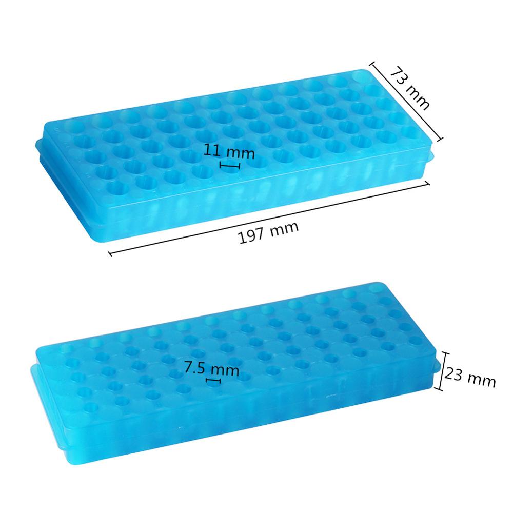 60 löcher Zentrifuge Reagenzglas Gestell 2 Seite Prüfung Rohre Halfter Halterung 0,5 ml/1,5 ml Zentrifuge Fläschchen Rohr unterstützung Labor Liefert
