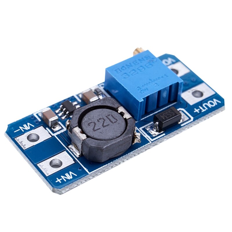 6 stück  mt3608 dc 2a step-up-leistungsverstärkermodul 2v-24v boost-konverter für arduino