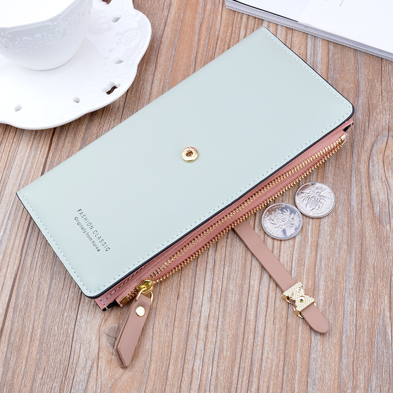 Large Capacity Women Pu Leather Wallets Multifunction Long Hasp Purses Ladies Coin Card Holders Portable Clutch Carteras