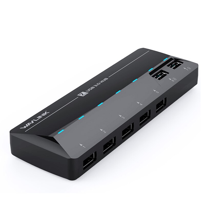 USB3.0 Splitter 7 Poorten Met Voeding Hub Computer Hoge Snelheid Expansie Conversie Multi-Interface Hub