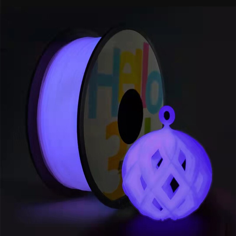 Pla Filament 3D Printer Afdrukken Glowing In The Dark Regenboog Lichtgevende 1.75Mm 1Kg Duurste Beste Toner Blauw paars