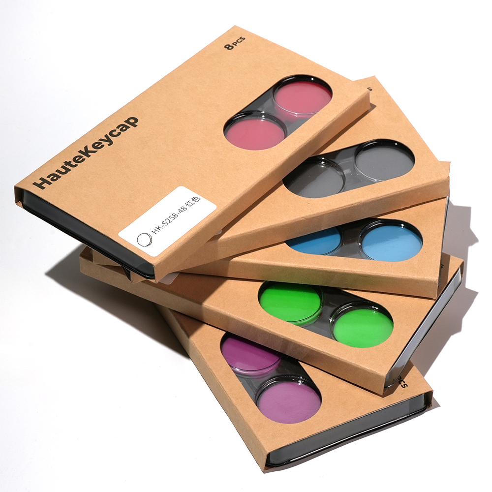 Haute42 9 colores Hitbox tapas de botones de perfil bajo teclas de repuesto para controlador Hitbox tapas de teclas DIY para controlador sin palanca