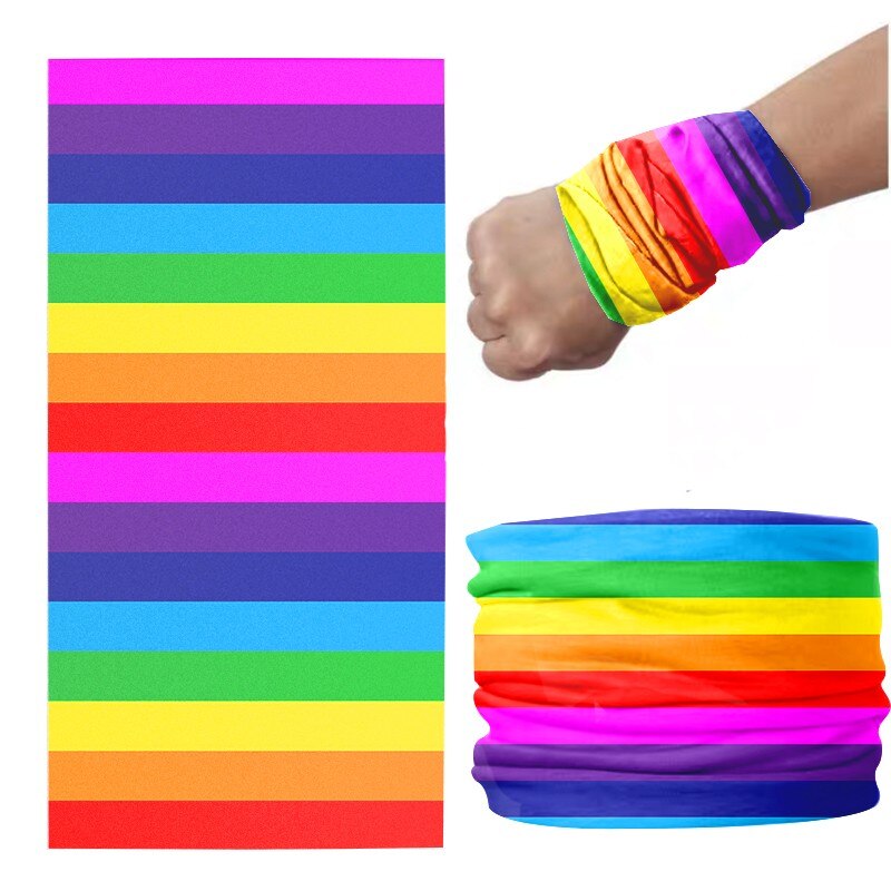 Pañuelo para la cabeza con estampado colorido para mujer, Bandana de compresión a prueba de viento para exteriores, pañuelos suaves mágicos multifuncionales de de verano
