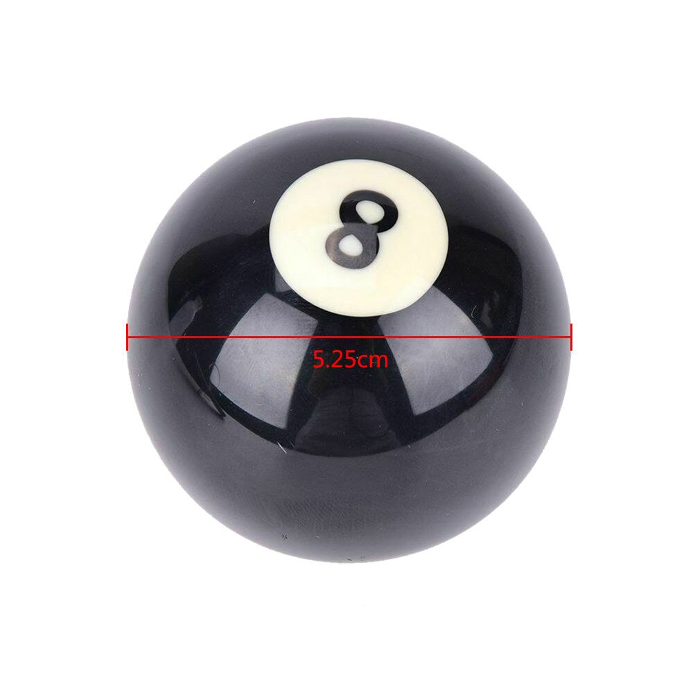 52.5mm otte kugle standard almindelig sort 8 kugle  ea14 billardkugler  #8 billard poolbold udskiftning snooker kugler