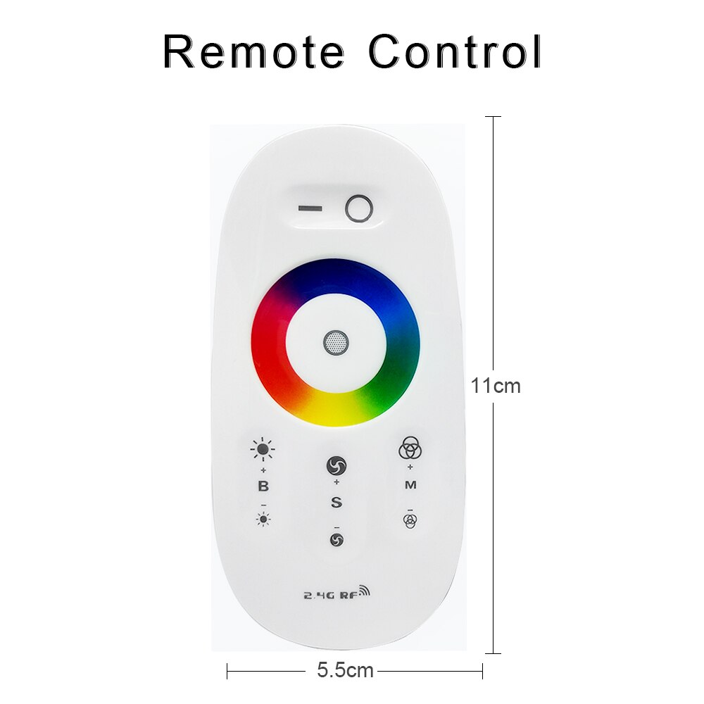 RGB/RGBW LED Controller 2.4G Wireless RF Touch Remote Control / WiFi APP Control For 5050 RGBW/RGB LED Strip