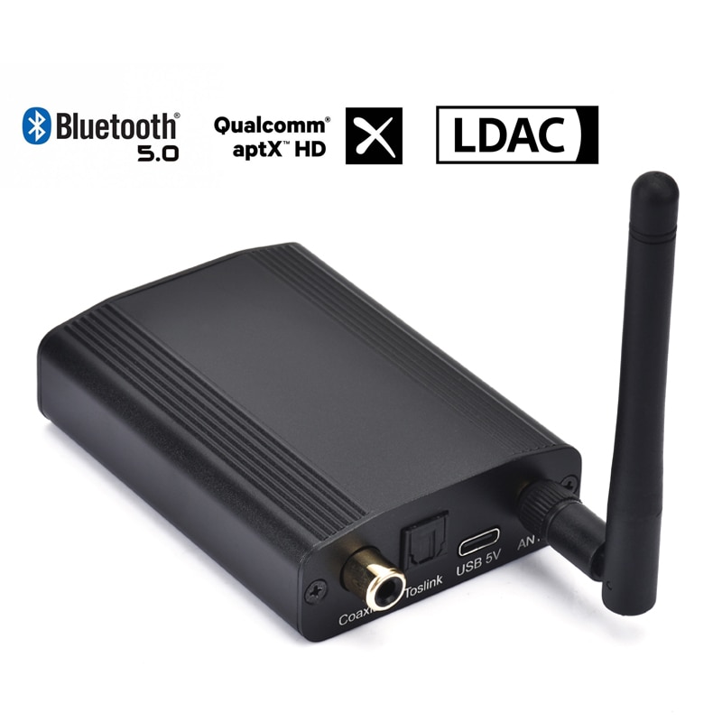 CSR8675 Bluetooth 5.0 24Bit/96K Aptx Aptx-HD LDAC récepteur Audio numérique Hifi Coaxial optique SPDIF adaptateur sans fil