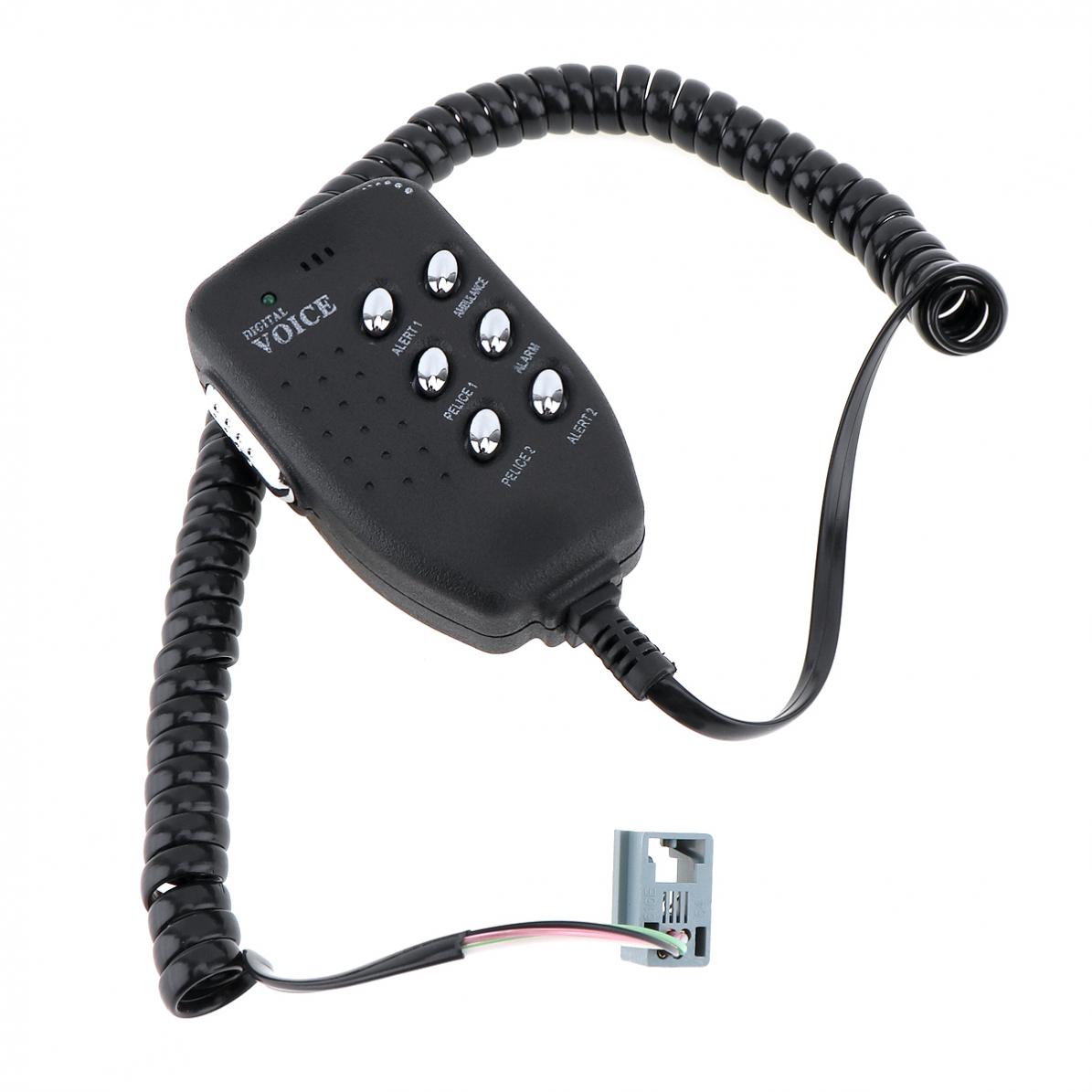 100W 6 Sound Tone Loud Horn Motorcycle Auto Car Truck Vehicle Speaker Warning Alarm Siren Police Fire Ambulance Horn Loudspeaker