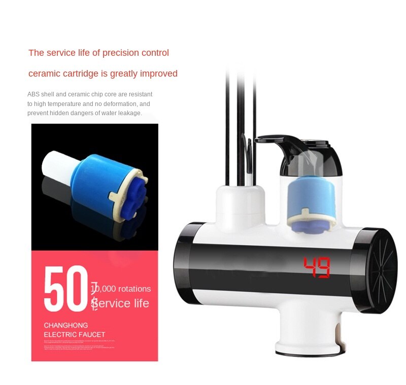 220V Electric Water Tap Quick Heat, namely Heating Kitchen Bao Fast Over Tap Water Heate