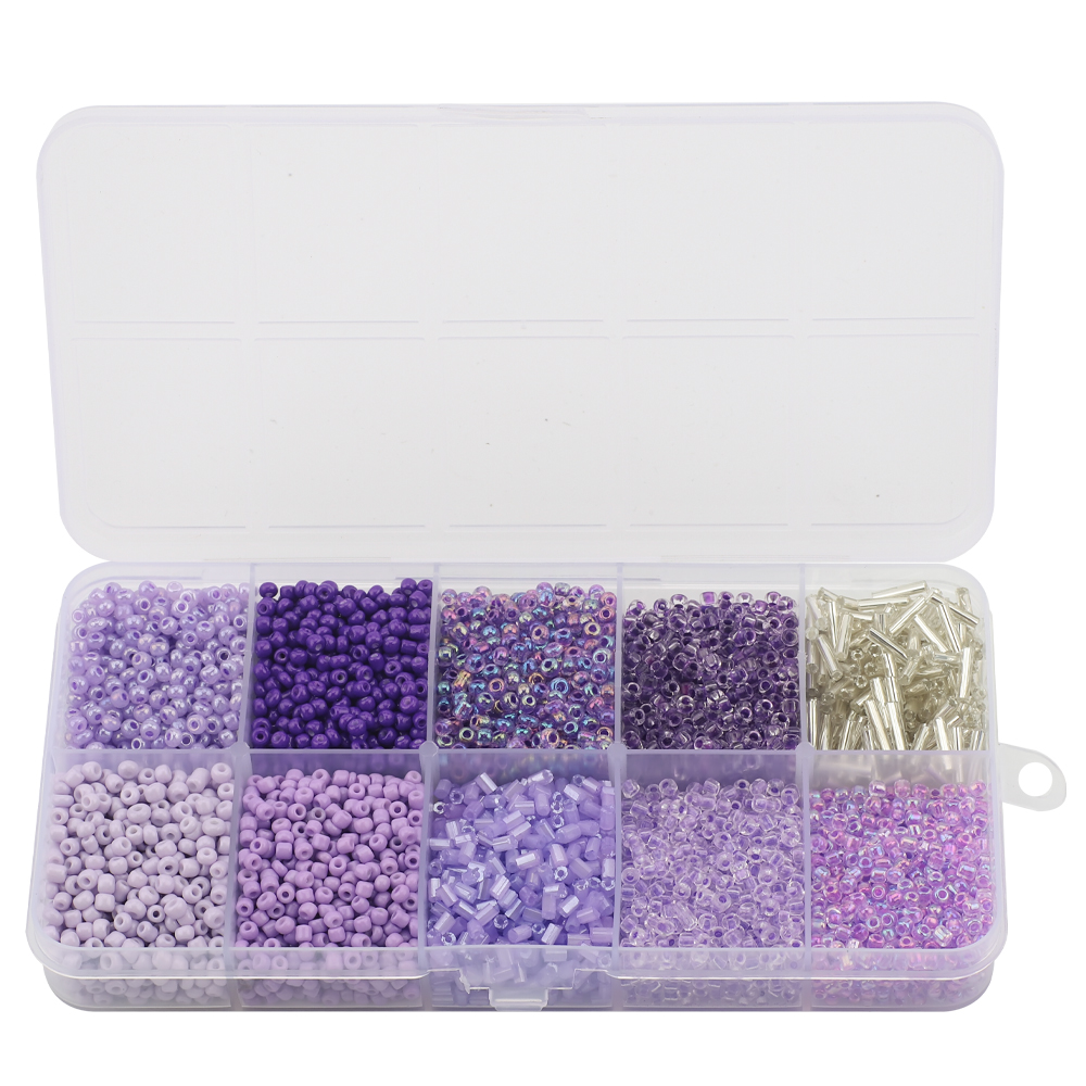 130g/set Glass Round Seed Beads Tube Loose Beads DIY Bracelet Necklace Czech Crystal For Jewelry Making Handmade Accessories: Yellow