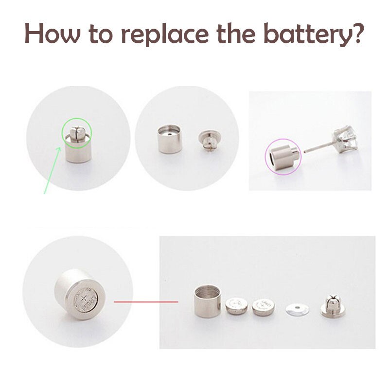 Colorful Hipster Led Earrings With Flashing Luminous Studs Gemstone Women Men Led Grow Light Up Bright Dance Earring