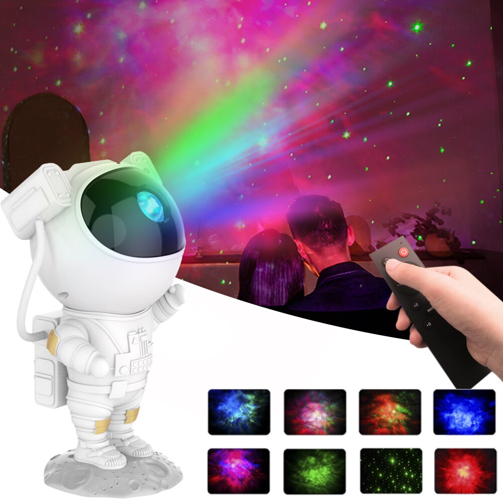 Usb Astronaut Sterrenhemel Nachtlampje Galaxy Projector Nebula Lamp Voor Kinderen Thuis Slaapkamer Tafel Decoratie Astronaut Armatuur