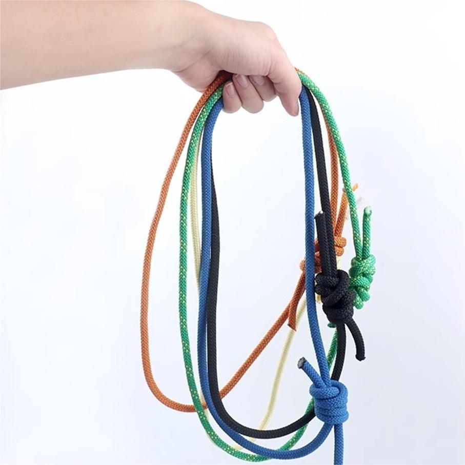 Cuerda Prusik de 6mm para exteriores, accesorio de 120cm de longitud, cuerda duradera resistente al calor, poliéster, nailon, Kevlar, cuerda de escalada en roca