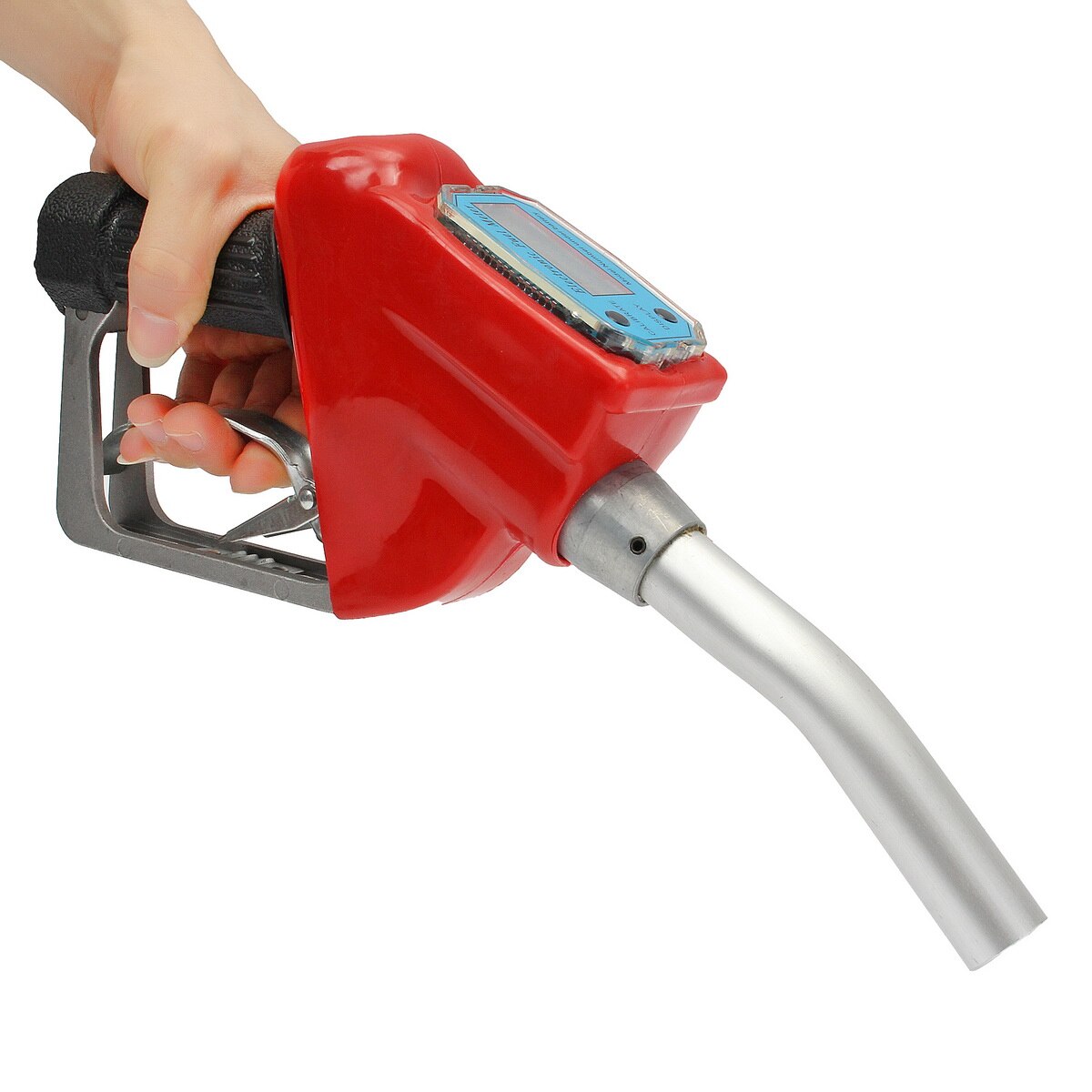 Fuel Gasoline Diesel Petrol Flow Meter Nozzle Refill Gun Dispenser 1"
