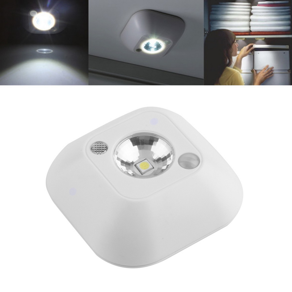 Mini Wireless Infrared Motion Sensor Ceiling Night Light Battery Powered Porch Lamp LED Ceiling Light Lighting Porch Lamp