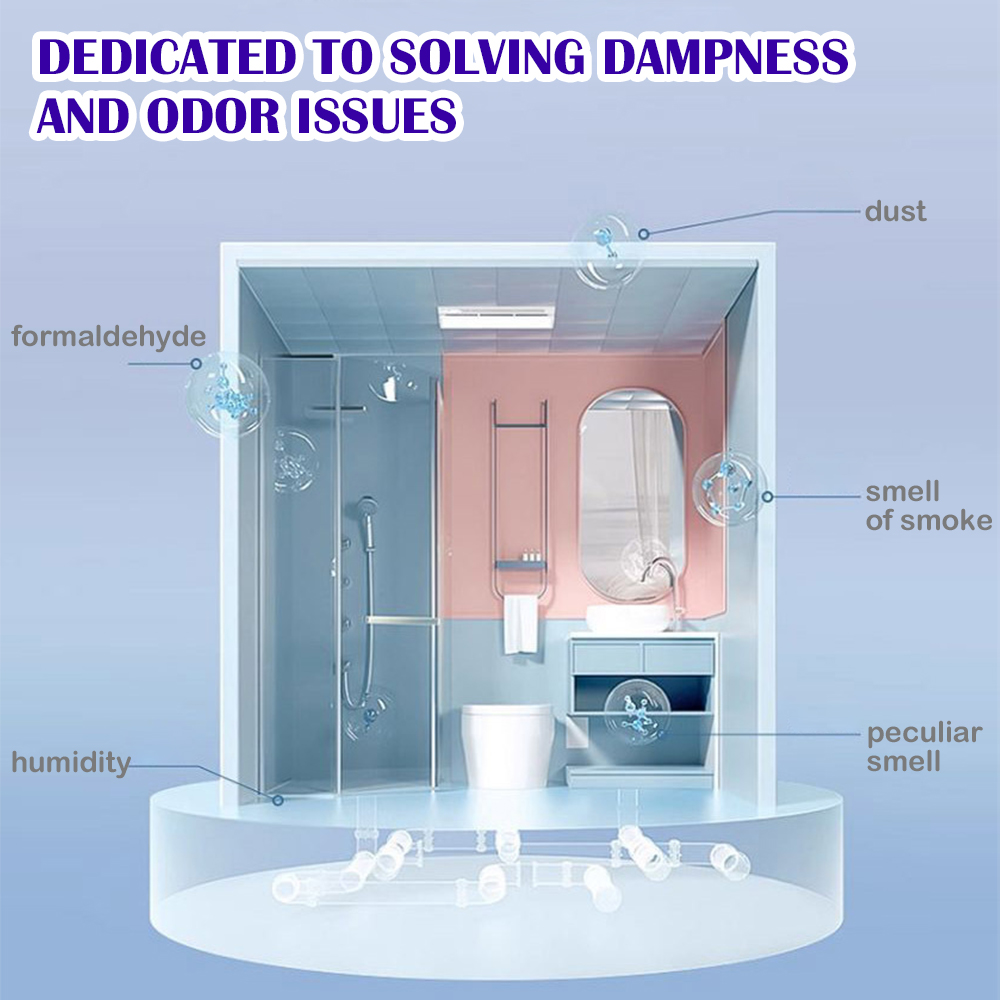 220V 4" Electric Exhaust Fan Wall Mounted Vent Fan Silence Ventilating Strong Exhaust Extractor Fan for Bathroom Toilet Kitchen