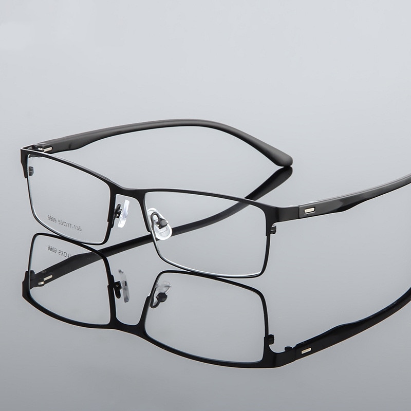 montura para gafas de hombre friki prescripción óptica por ordenador miopía lente transparente montura para gafas de hombre 9909