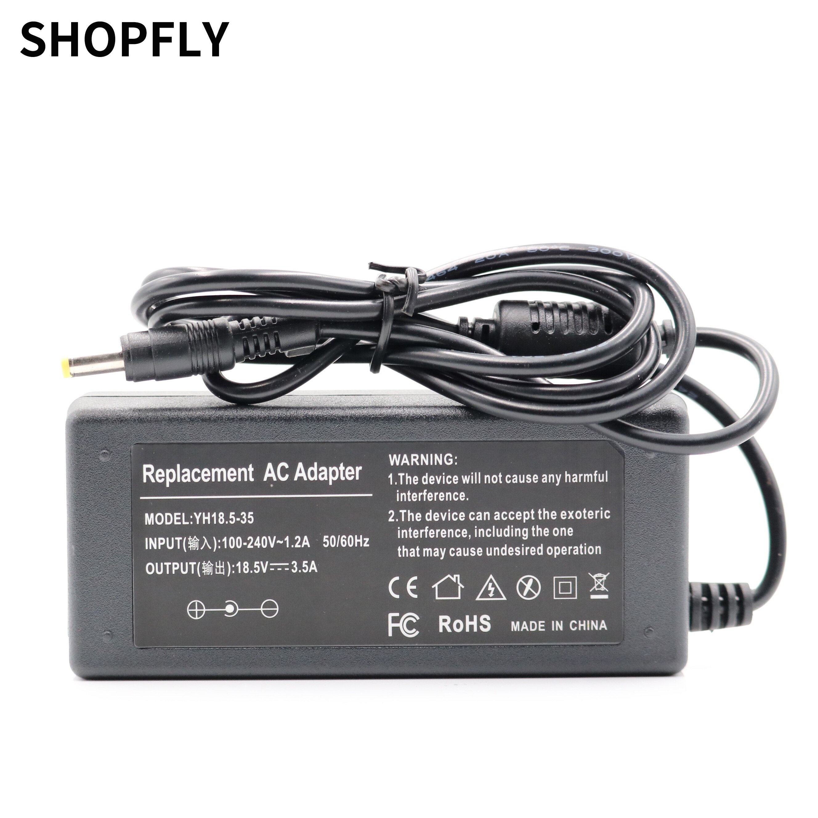 18.5V 3.5A Laptop Charger AC Adapter For HP N193 N18197 N18152 DC359A PPP009L-E 4.8mm*1.7mm Yellow Tip Power Supply Cord