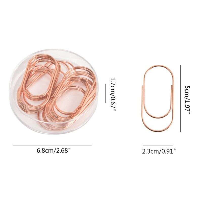 20 st 50mm metallgem breda foto brevpärm klämma bokmärken skolmaterial pappersvaror kontorstillbehör