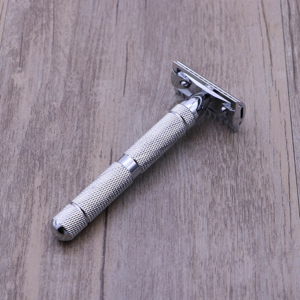 Rasoir de sécurité à Double tranchant en acier inoxydable pour hommes (modèle 1)