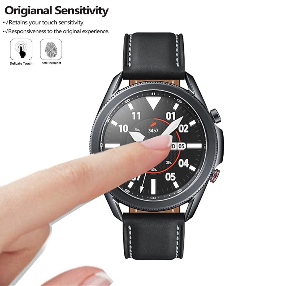 För samsung galaxy watch 3 41mm 45mm skärmskydd i härdat glas anti-scratch hd clear anti-bubble för galaxy 3 titta film