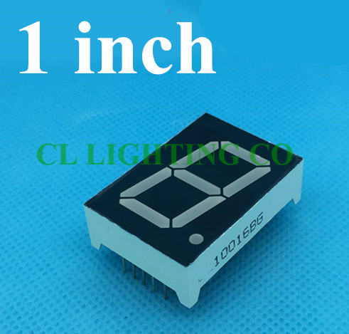 1 inches BLUE 7 Segment LED Display 34*24*10.5MM Nixie tube 1 Bit Digital Tube Plastic Metal 1in display Common Anode/cathode