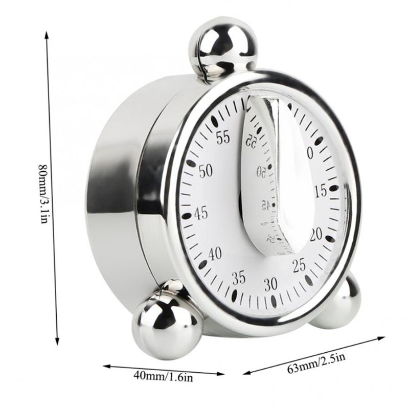 60 Minute Kitchen Mechanical Timer Cooking Reminders Alarm Clock Countdown Timer