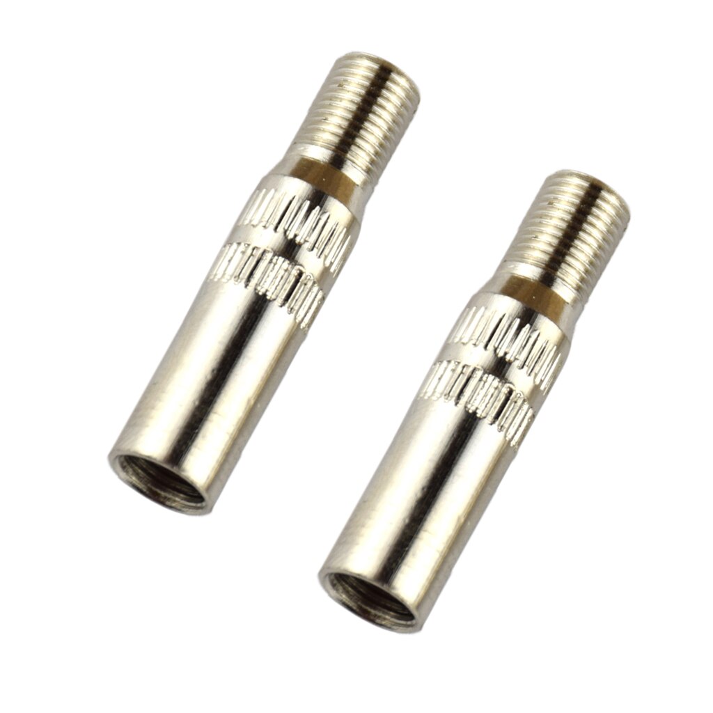 Adaptateur d&#39;extension de bouchon de Valve de pneu en laiton chromé, 2 pièces, pour voiture, vélo, moto, Etc, Type à vis