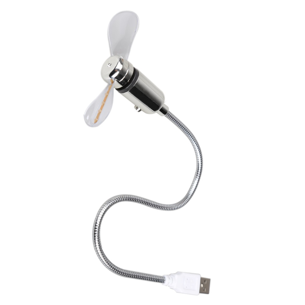 Portatile Mini USB2.0 Scrivania Ventilatore con 5 di Colore HA CONDOTTO LA Luce Commutabile in caso di forte vento MIni Ventilatore per il PC Notebook USB Gadget