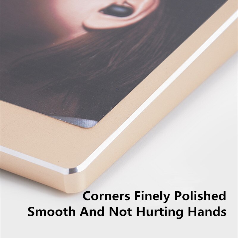 100*75mm Aluminum Slant Table Card Sign Holder Display Stand Advertising Price Label Paper Holder Stand