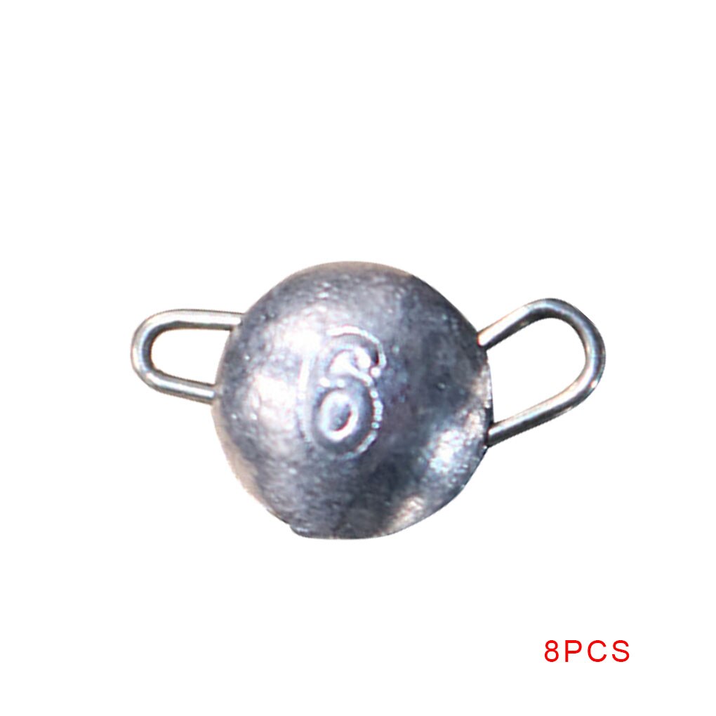 8 Uds pesca plomo peso plomo 2g-10g plomo gancho conector liberación rápida fundición pesca plomo pesca Pesca: NO.3
