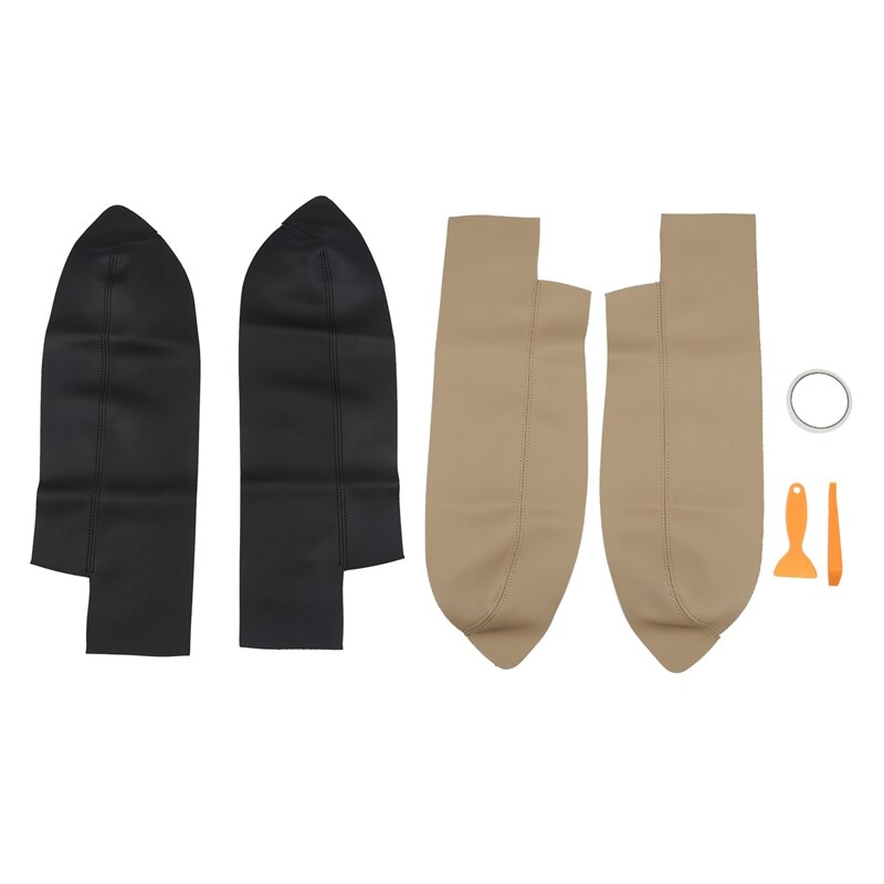 Paar leren auto-onderdelen voor de voordeurpanelen en armsteunen van een honda crv 2007