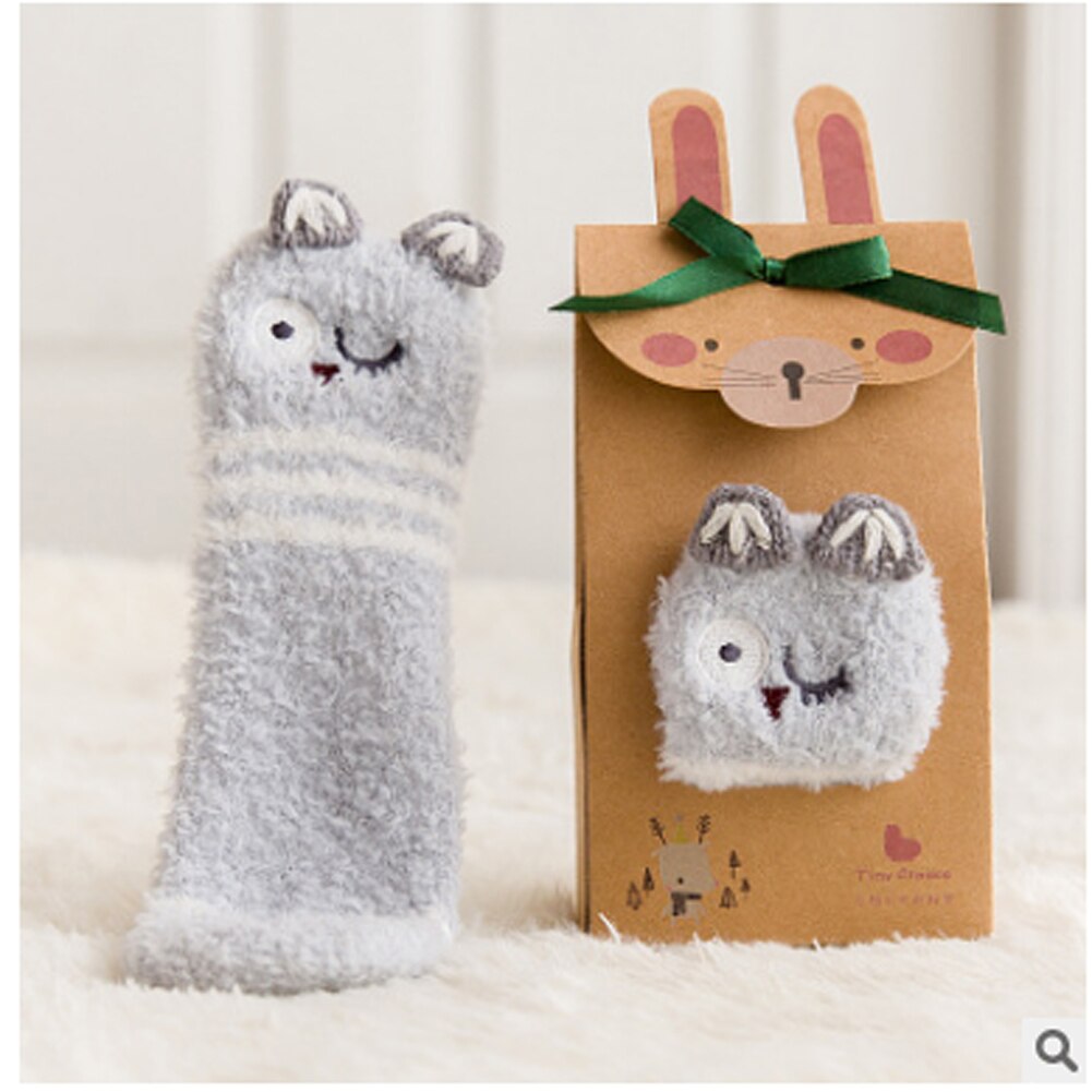 Xmas Soft Leg Stockings Cotton Baby Kids Toddlers Girls Knee High Tights Winter Cute Casual Fit For 1-5Years