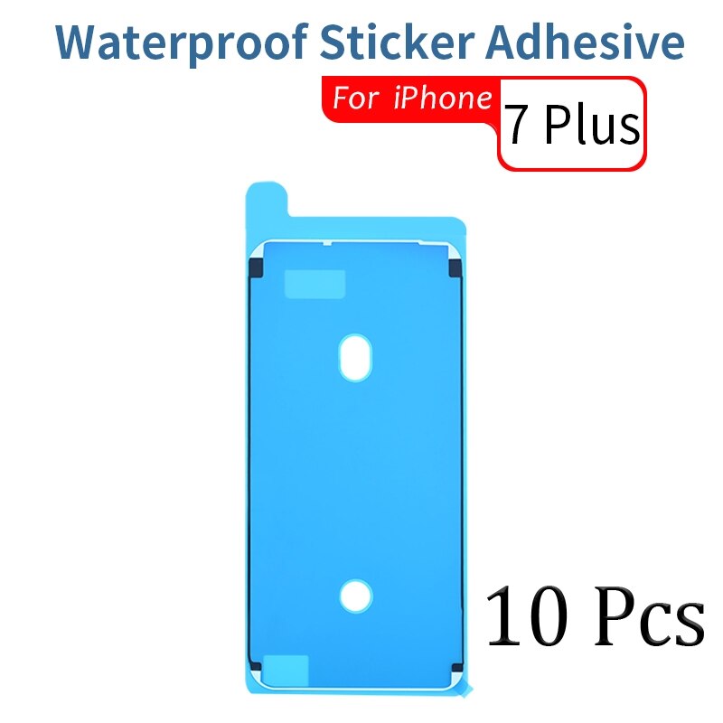 10 sztuk wodoodporna naklejka dla iPhone 6 6s 7 8 Plus X XS MAX XR 11 12 Pro Max wodoodporna naklejka klej ekran LCD klej: 10 Pcs For i7 Plus