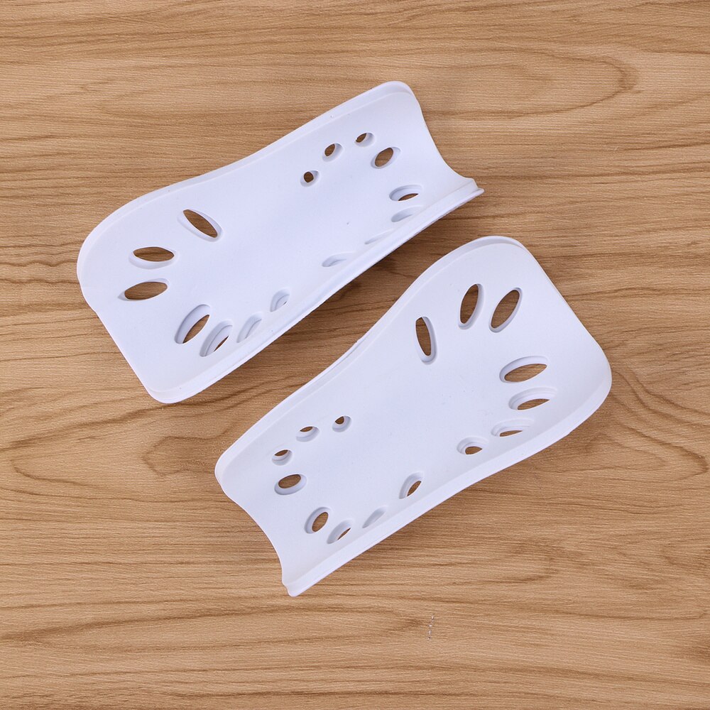 1 paar Leichte Atmungsaktive Erwachsene Kalb Schutz Getriebe FußBall Ausrügestochen für Männer (Weiß)