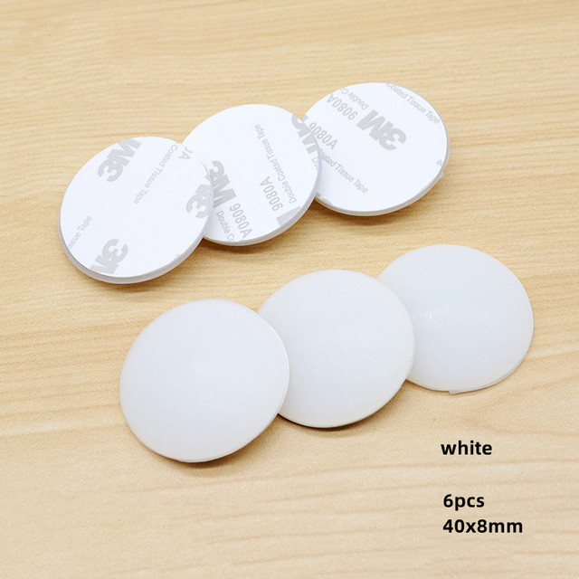 Almohadillas autoadhesivas de silicona para muebles, almohadillas para parachoques de cuna, tira anticolisión para refrigerador, Protector de pared, Tope de puerta, silenciador: Rojo