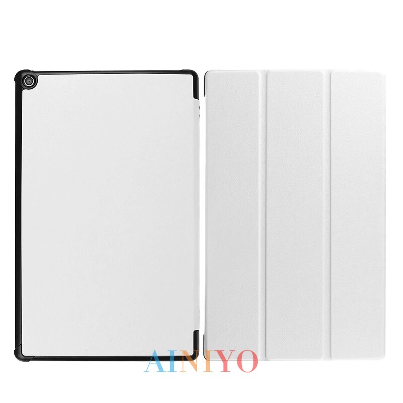 Pokrowiec na Amazon New Fire HD10 2019 pokrowiec na Tablet Funda na ogień HD 10 2017 pokrowiec Slim magnetyczny składany statyw Shell + film długopis stylus