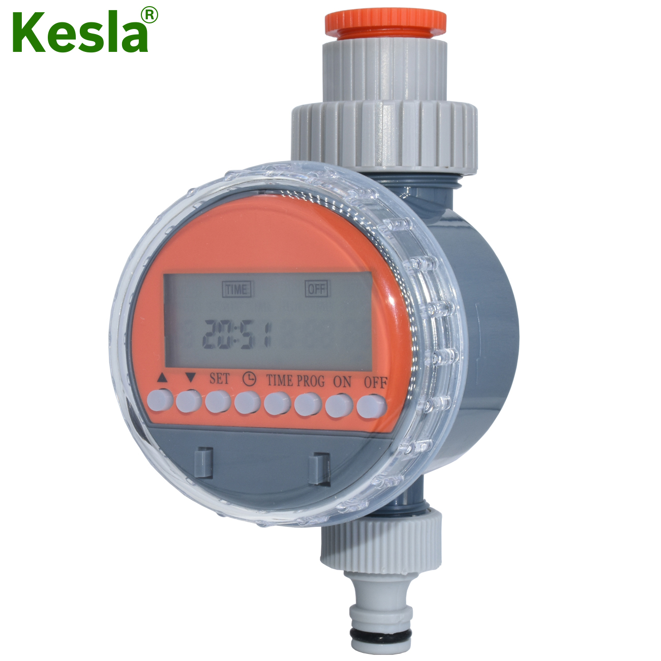 KESLA Ball Valve Irrigation Timer Automatic LCD Watering Electronic Water Tank Controller Irrigator for Home Garden Greenhouse