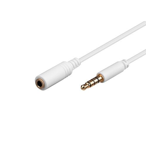 cable alargador jack 3.5 mm con microfono 4 pines