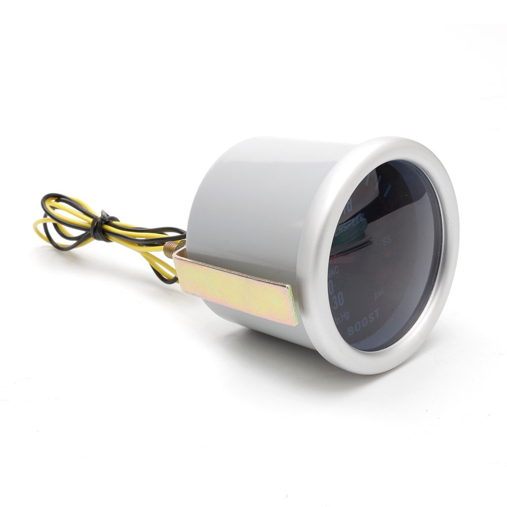 Auto bil turbo boost måler  -1 ~ 0 ~ 2 bar 2 " 52mm universal røg len 12v point turbo boost bar meter digital hvid led