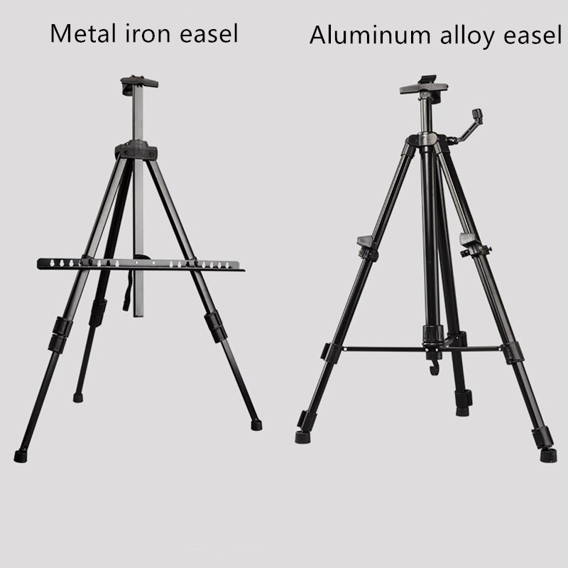 Portable Adjustable Metal Sketch Easel Stand Foldable Travel Easel Aluminum Alloy Easel Sketch Drawing For Artist Art Supplies
