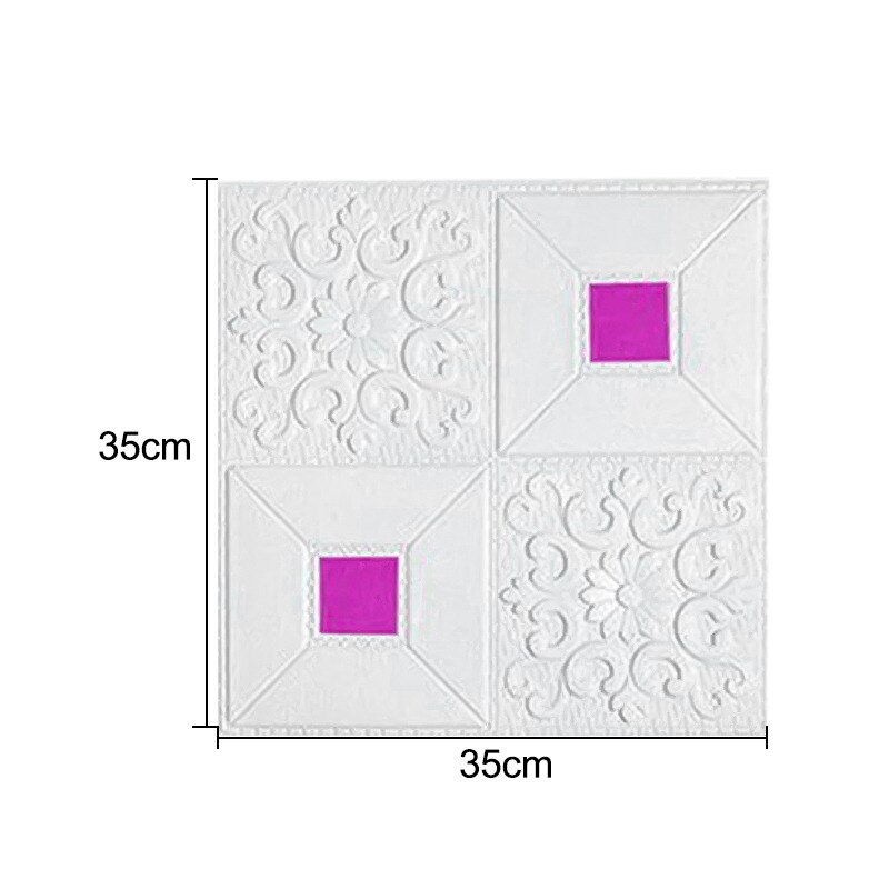 3D Wall Sticker Imitation Brick Bedroom Decoration Waterproof Self Adhesive Wallpaper For Living Room Kitchen TV Backdrop Panels: R