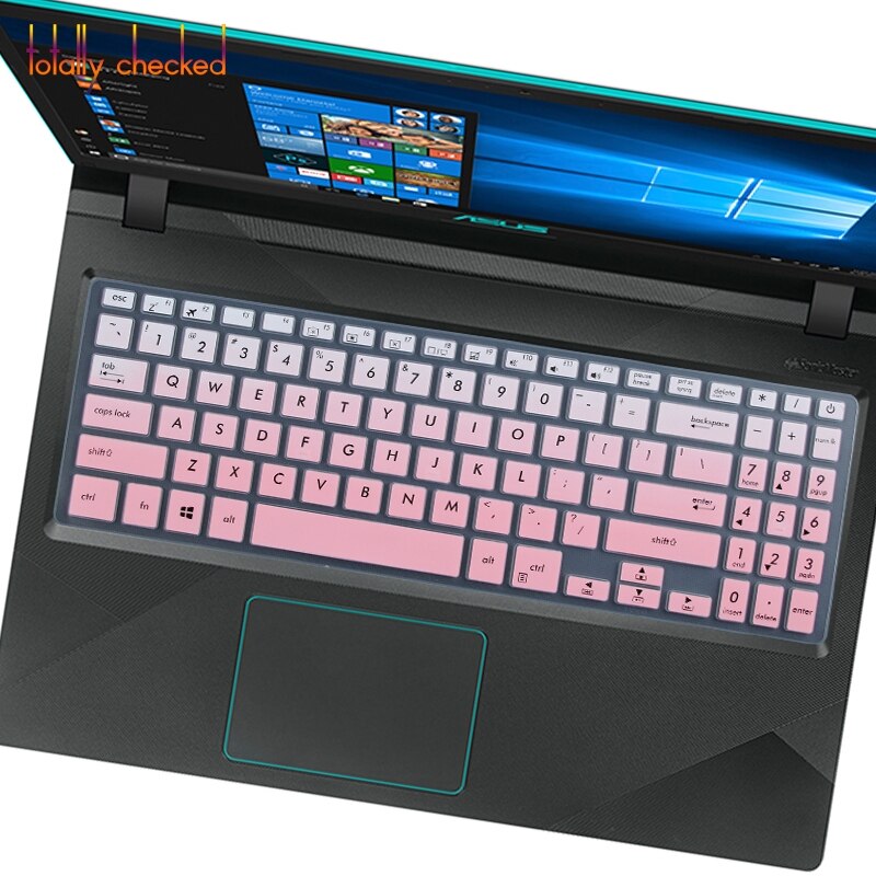 For Asus VivoBook 15 YX560U Y5000 X507 X507U X507UA X507UB X507UD x560ud X560 15.6 inch Laptop Keyboard Cover Skin Protector: fadepink