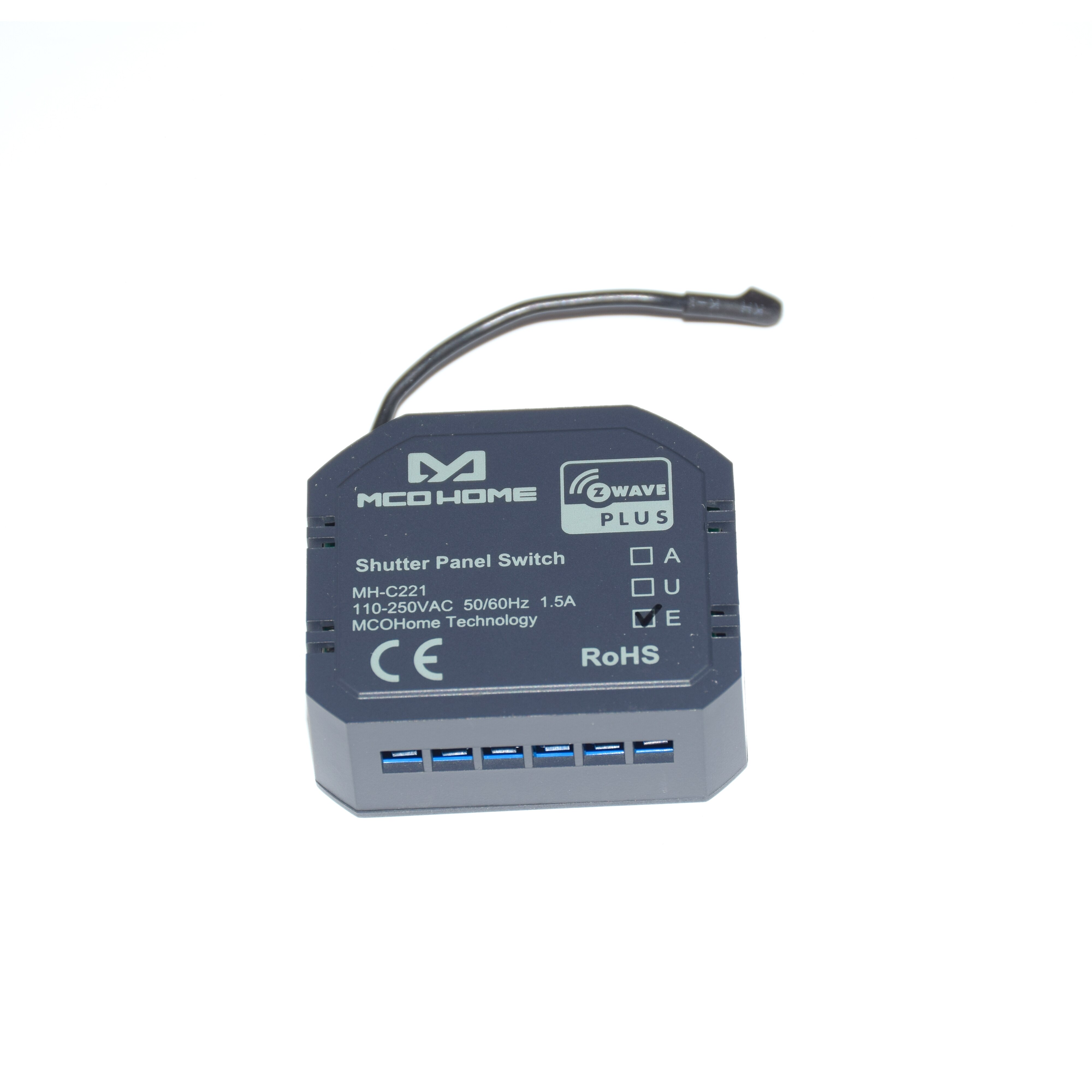 Módulo de persiana enrollable z-wave Plus, dispositivo MCO HOME C221 con función de medición de energía para motor de CA asíncrono monofásico