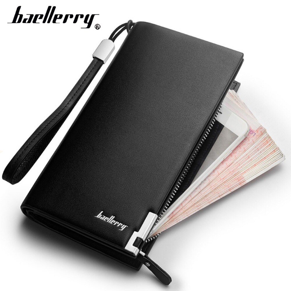 Baellerry Luxury Men Wallets Long Zipper Large Capacity Top Male Purse With Card Holder Multi-function Wallet For Men 1N